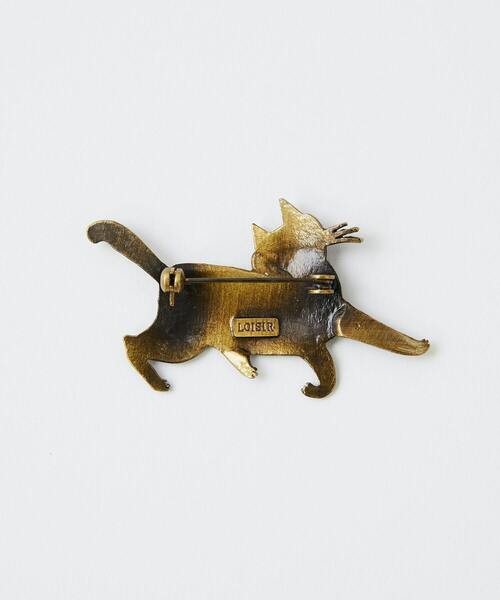 LOISIR（ロワズィール）の「BLACK NEKO 飛び出しネコブローチ（ブローチ/コサージュ・レディース・ゴールド・FREE）」の4枚目の写真