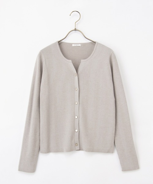 Honeys（ハニーズ）の「ラメ入キーネックカーデ（カーディガン/ボレロ・レディース・ブラック/アイボリー/レッド/ブルー/グレー・S/M/LL/L）」の21枚目の写真