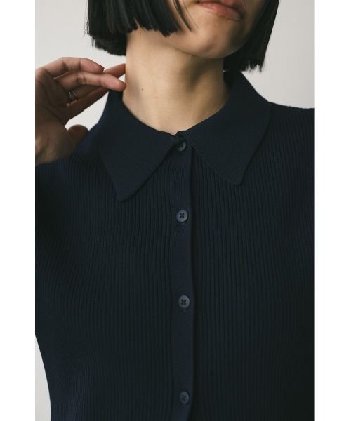 スタイルミキサー　新品未使用　2ピースポロニットワンピース　Mサイズ STYLEMIXER 2ピースポロニットワンピース D/BRN3 -ファッション