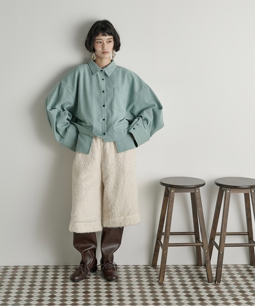 YONFA ＊ ボクシークロップドシャツ YONFA ＊ ボクシークロップドシャツ