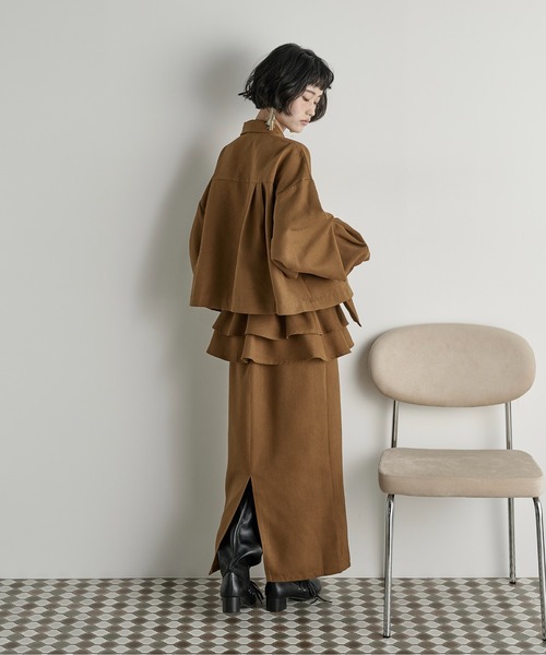 THE YOn（ザヨン）の「ポケットデザインタックスリーブクロップドシャツ（シャツ/ブラウス・レディース・キャメル/ミント/アッシュブラウン/アイボリー・FREE）」の5枚目の写真