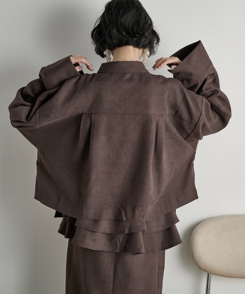 THE YOn（ザヨン）の「ポケットデザインタックスリーブクロップドシャツ（シャツ/ブラウス・レディース・キャメル/ミント/アッシュブラウン/アイボリー・FREE）」の15枚目の写真