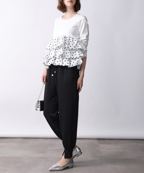 PICCIN(ピッチン)の「【セットアップ可能】ダンボールジョガーパンツ(その他パンツ・レディース・オフホワイト/ブラック・S/M)」の16枚目の写真