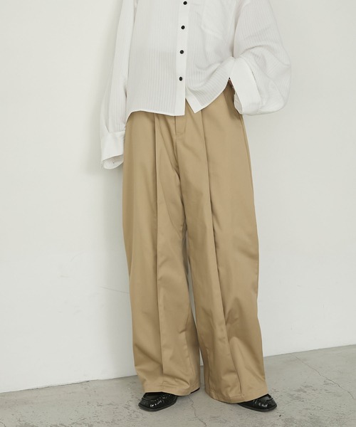 80s Bobson ツータックチノパンツ フリスコ 雰囲気 襤褸 ワイド 古着 80s Bobson ツータックチノパンツ フリスコ 雰囲気 襤褸 ワイド 古着