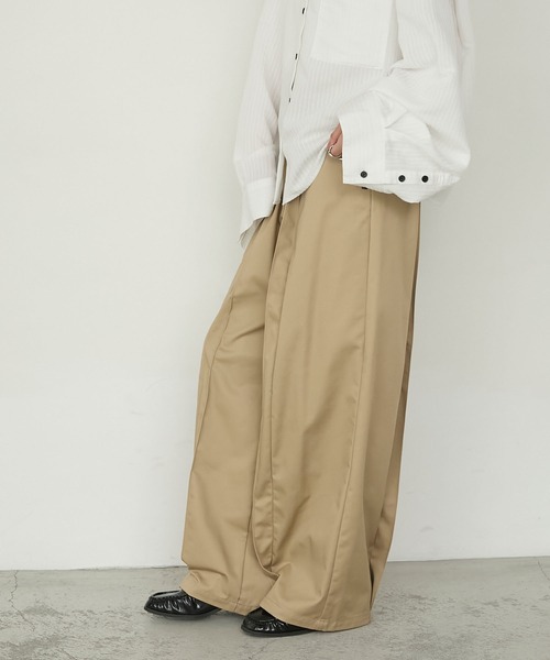 forksy.】前後タックワイドチノパンツ forksy.│MONO-MART [モノマート