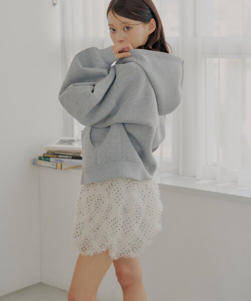 Chico（チコ）の「チュールティアードバルーンショートパンツ（その他パンツ・レディース・ホワイト系その他2/ブラック/アイボリー・FREE）」の6枚目の写真