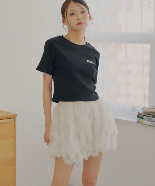 Chico（チコ）の「チュールティアードバルーンショートパンツ（その他パンツ・レディース・ホワイト系その他2/ブラック/アイボリー・FREE）」の18枚目の写真