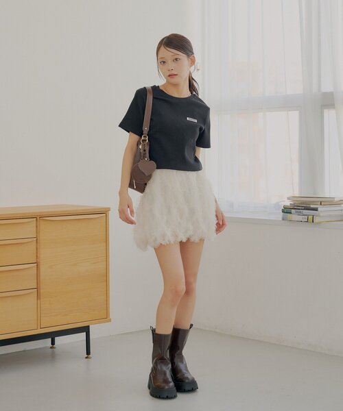 Chico（チコ）の「チュールティアードバルーンショートパンツ（その他パンツ・レディース・ホワイト系その他2/ブラック/アイボリー・FREE）」の15枚目の写真