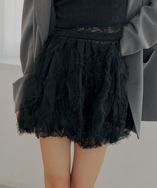 Chico（チコ）の「チュールティアードバルーンショートパンツ（その他パンツ・レディース・ホワイト系その他2/ブラック/アイボリー・FREE）」の19枚目の写真