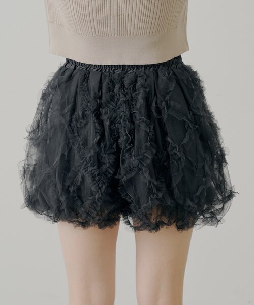 セール】チュールティアードバルーンショートパンツ（その他パンツ