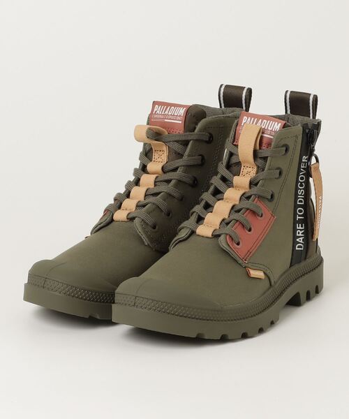 PALLADIUM（パラディウム）の「PALLADIUM/パラディウム PAMPA HI OVERLAB2（スニーカー・メンズ・ブラック/カーキ/ベージュ/ホワイト/グレー/アイボリー・23cm/23.5cm/24cm/24.5cm/25cm/25.5cm/26cm/26.5cm/27cm/27.5cm/28cm/22.5cm）」の6枚目の写真