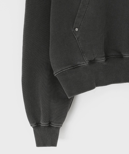 BLACKUP（ブラックアップ）の「[B-BASIC] ピグメントヘビースウェットオーバーフィットフーディ（パーカー・レディース・ブラウン/チャコール/ワイン・FREE）」の19枚目の写真