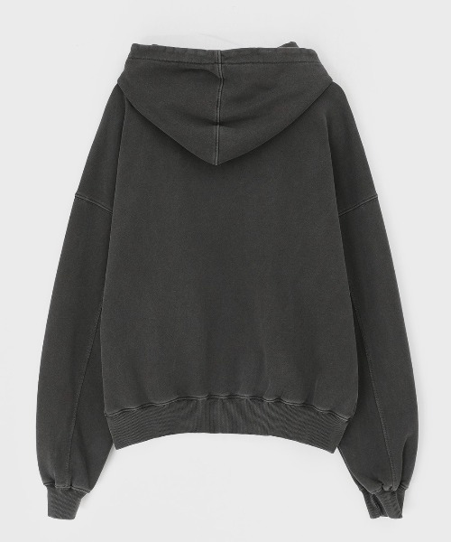 BLACKUP（ブラックアップ）の「[B-BASIC] ピグメントヘビースウェットオーバーフィットフーディ（パーカー・レディース・ブラウン/チャコール/ワイン・FREE）」の14枚目の写真