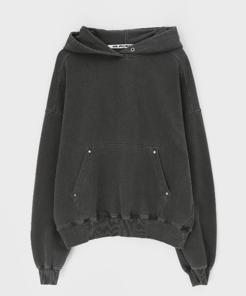 BLACKUP（ブラックアップ）の「[B-BASIC] ピグメントヘビースウェットオーバーフィットフーディ（パーカー・レディース・ブラウン/チャコール/ワイン・FREE）」の18枚目の写真