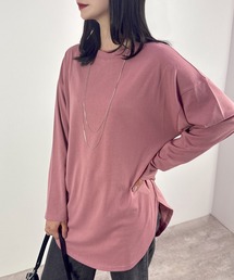 【ゆったり長めのオーバーシルエット】裾カーブビッグロンT