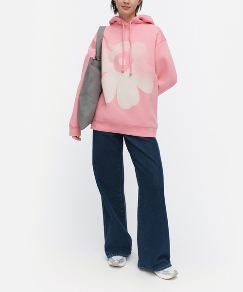 marimekko（マリメッコ）の「【一部店舗・オンラインストア限定】【kioski】Teesi Unikko / hoodie（パーカー・レディース・ベビーピンク・X-SMALL/LARGE）」の11枚目の写真