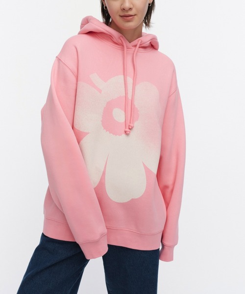 marimekko（マリメッコ）の「【一部店舗・オンラインストア限定】【kioski】Teesi Unikko / hoodie（パーカー・レディース・ベビーピンク・X-SMALL/LARGE）」の8枚目の写真