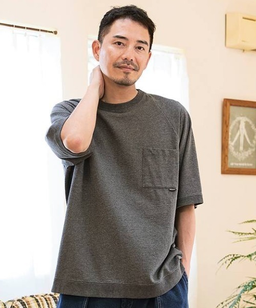 Sunny clouds(サニークラウズ)の「サニークラウズ ミニ裏毛で作ったTシャツ〈メンズ〉(Tシャツ/カットソー・メンズ・ホワイト/杢グレー/ネイビー・M/L)」の1枚目の写真