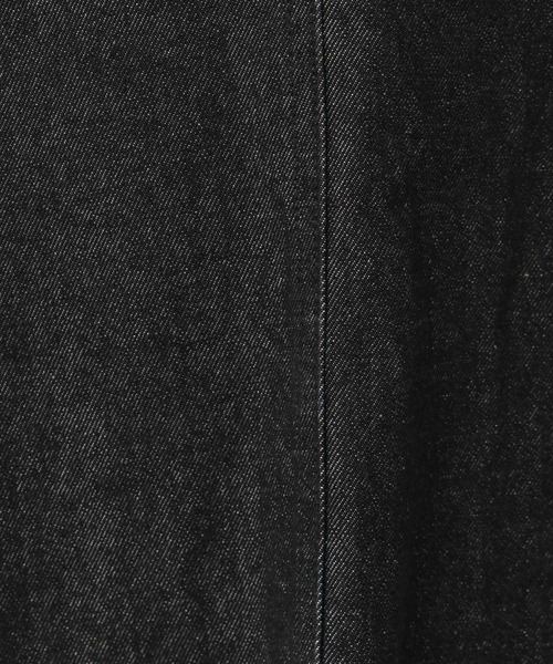 studio CLIP（スタディオクリップ）の「《days》ダブルフロントデニムジャンパースカート（ワンピース・レディース・ブラック/インディゴブルー・FREE）」の4枚目の写真