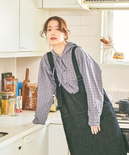 days》ダブルフロントデニムジャンパースカート（ワンピース）｜studio