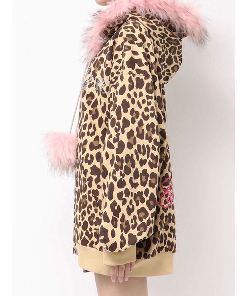 GALFY(ガルフィー)の「GYDA×GALFY bijou logo leopard BIG パーカー(パーカー・レディース・その他1・FREE)」の3枚目の写真