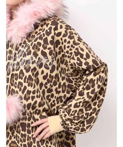GALFY(ガルフィー)の「GYDA×GALFY bijou logo leopard BIG パーカー(パーカー・レディース・その他1・FREE)」の5枚目の写真