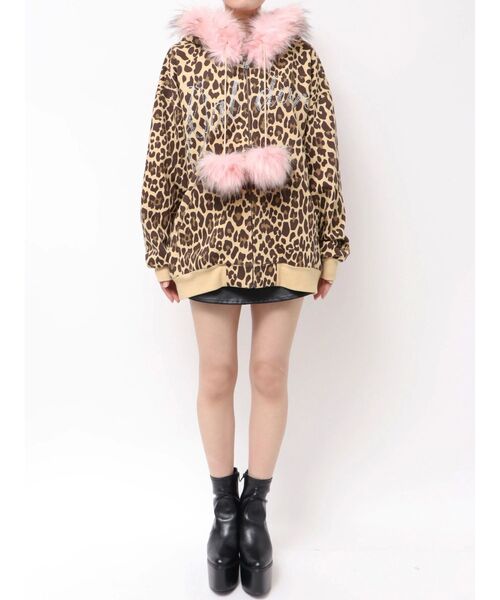 GALFY(ガルフィー)の「GYDA×GALFY bijou logo leopard BIG パーカー(パーカー・レディース・その他1・FREE)」の10枚目の写真