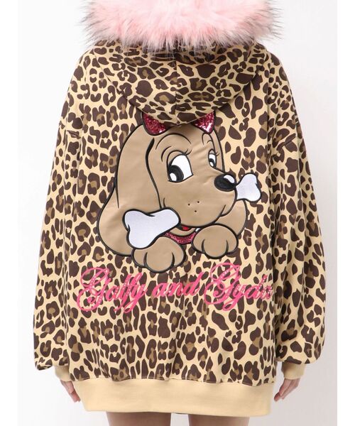 GYDA×GALFY bijou logo leopard BIG парка