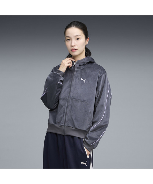 PUMA プーマ ウィメンズ CORE HERITAGE ベロア ジャケット（ジャージ