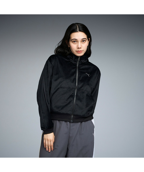 セール】PUMA プーマ ウィメンズ CORE HERITAGE ベロア ジャケット