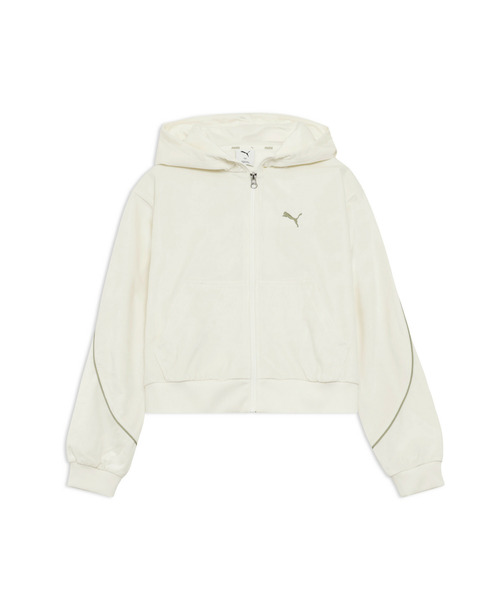 PUMA(プーマ)の「PUMA プーマ ウィメンズ CORE HERITAGE ベロア ジャケット(ジャージ・レディース・ブラック/オフホワイト/ダークグレー・LARGE/X-LARGE/MEDIUM/SMALL)」の14枚目の写真