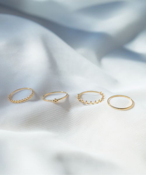 Jewel closet by L&Co.(ジュエルクローゼットバイエルアンドコー)の「K18 リング(リング・レディース・イエローゴールド・5号/11号)」の7枚目の写真