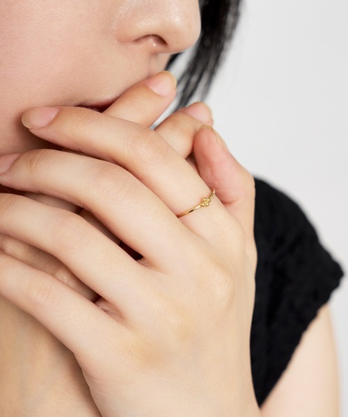 Jewel closet by L&Co.(ジュエルクローゼットバイエルアンドコー)の「K18 リング(リング・レディース・イエローゴールド・5号/11号)」の4枚目の写真