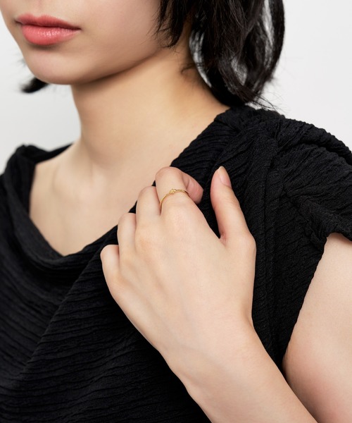 Jewel closet by L&Co.(ジュエルクローゼットバイエルアンドコー)の「K18 リング(リング・レディース・イエローゴールド・5号/11号)」の5枚目の写真