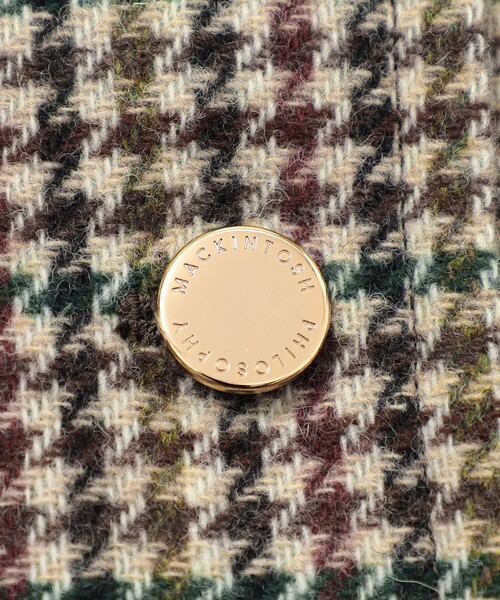 MACKINTOSH PHILOSOPHY(マッキントッシュ フィロソフィー)の「【WEB&一部店舗限定】【WELBURY SHORT(ウェルベリーショート)】HEAT TWEED製(ステンカラーコート・レディース・チャコールグレー/ブラウン・38)」の10枚目の写真