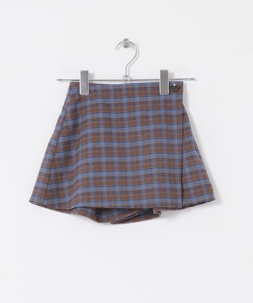 URBAN RESEARCH DOORS（アーバンリサーチドアーズ）の「『WEB/一部店舗限定サイズ』チェックラップキュロット(KIDS)（その他パンツ・キッズ・イエロー系その他/ブルー系その他・135/150/105/120）」の9枚目の写真