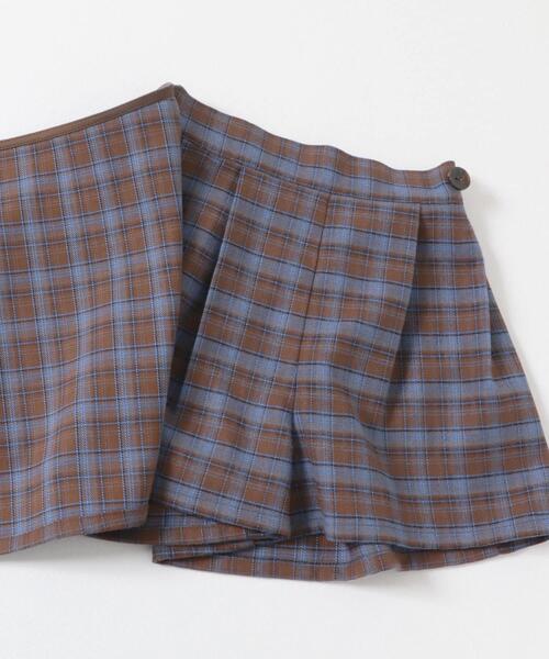 URBAN RESEARCH DOORS（アーバンリサーチドアーズ）の「『WEB/一部店舗限定サイズ』チェックラップキュロット(KIDS)（その他パンツ・キッズ・イエロー系その他/ブルー系その他・135/150/105/120）」の8枚目の写真