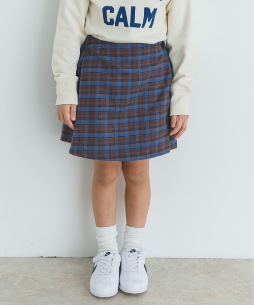 URBAN RESEARCH DOORS（アーバンリサーチドアーズ）の「『WEB/一部店舗限定サイズ』チェックラップキュロット(KIDS)（その他パンツ・キッズ・イエロー系その他/ブルー系その他・135/150/105/120）」の13枚目の写真