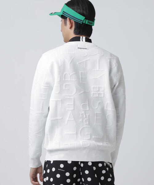 PEARLY GATES(パーリーゲイツ)の「【PEARLY GATES】14Gクルーネックニットプルオーバー <ジャガードロゴ総柄>(ニット/セーター・メンズ・ネイビー/グリーン/ホワイト・LARGE/X-LARGE/MEDIUM)」の18枚目の写真
