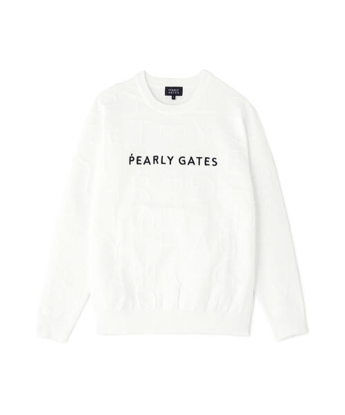 PEARLY GATES(パーリーゲイツ)の「【PEARLY GATES】14Gクルーネックニットプルオーバー <ジャガードロゴ総柄>(ニット/セーター・メンズ・ネイビー/グリーン/ホワイト・LARGE/X-LARGE/MEDIUM)」の19枚目の写真