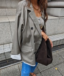 esutoreja | レイヤードダブルテーラードジャケット(テーラードジャケット)