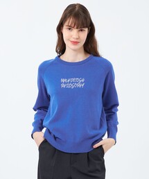 マッキントッシュフィロソフィー 胸元ロゴニット バッキンガムベア クルーネックニット(トップス)｜MACKINTOSH