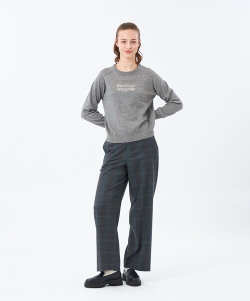 MACKINTOSH PHILOSOPHY(マッキントッシュ フィロソフィー)の「ライティングロゴニット(ニット/セーター・レディース・ブラウン/ライトブルー/グレー系その他・38)」の12枚目の写真