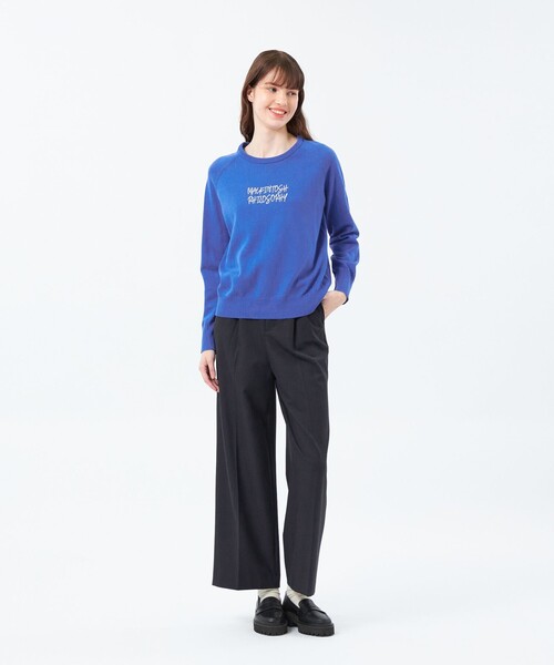 MACKINTOSH PHILOSOPHY(マッキントッシュ フィロソフィー)の「ライティングロゴニット(ニット/セーター・レディース・ブラウン/ライトブルー/グレー系その他・38)」の13枚目の写真
