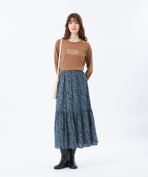 MACKINTOSH PHILOSOPHY(マッキントッシュ フィロソフィー)の「ライティングロゴニット(ニット/セーター・レディース・ブラウン/ライトブルー/グレー系その他・38)」の14枚目の写真