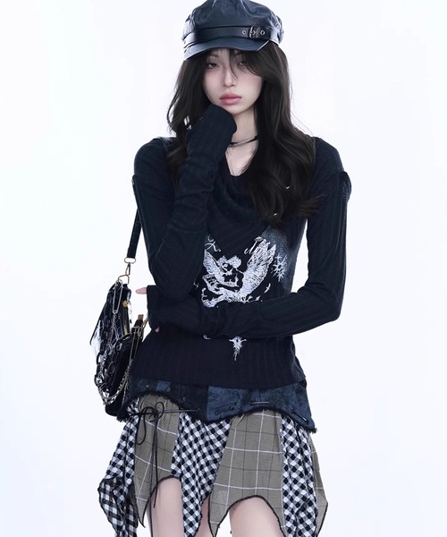 トップス toomi トップス toomi LAGUA GEM | EYELET ZIP CUT トップス (Tシャツ