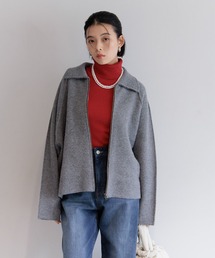 BAYFLOW | ラグランニットブルゾン(ブルゾン)