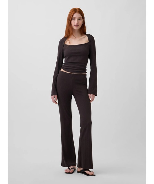 GAP(ギャップ)の「モダンリブ エンベロープネック トップス(Tシャツ/カットソー・レディース・ブラウン/ブラック・XS/S/M/L/XL/XXS)」の8枚目の写真
