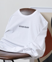 GUESS JEANS | GUESS JEANS GJ LS CN REG EMBRO TEE ゲス刺繍ロゴ 長袖Tシャツ(Tシャツ/カットソー)