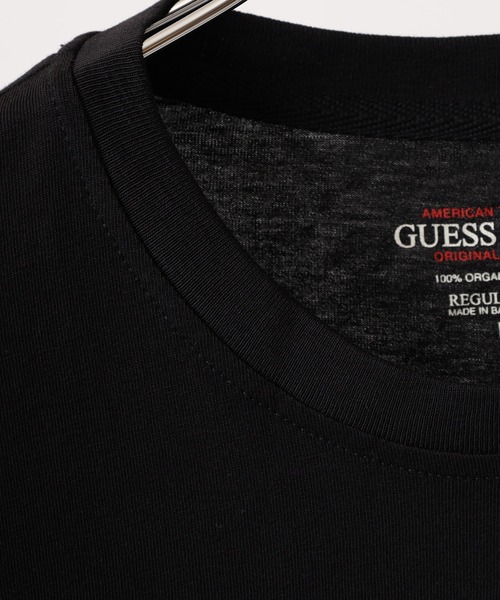 GUESS JEANS（ゲスジーンズ）の「GUESS JEANS GJ LS CN REG EMBRO TEE ゲス刺繍ロゴ 長袖Tシャツ（Tシャツ/カットソー・メンズ・ホワイト/ブラック・XL/S/L）」の9枚目の写真